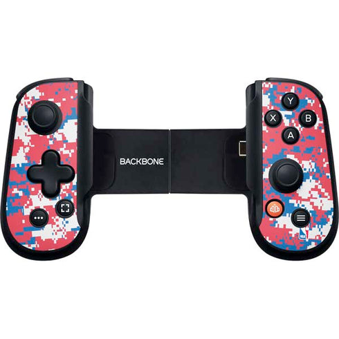 NBA Philadelphia 76ers Red Digi Camo Backbone One for iPhone Game Controller Skin